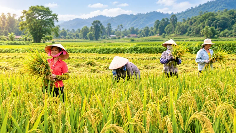 Nằm mơ thấy cắt lúa thường được liên hệ với số nào?
